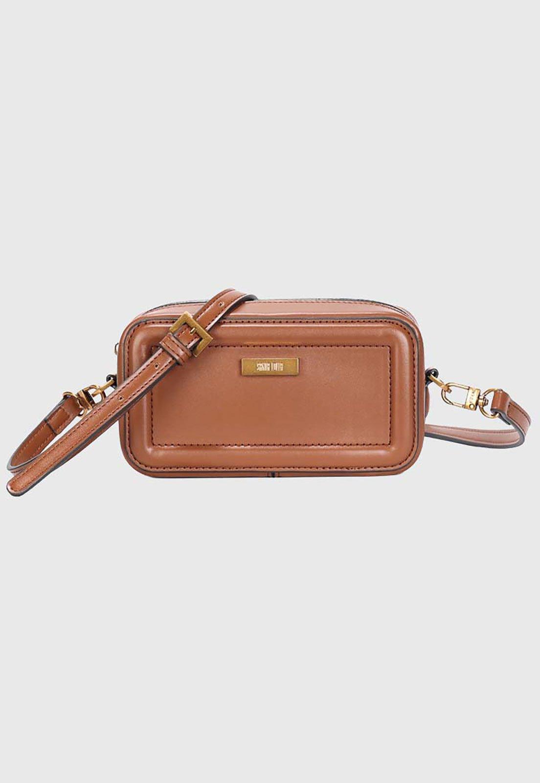 Bolsa Feminina Santa Lolla Retangular Pequena Marrom