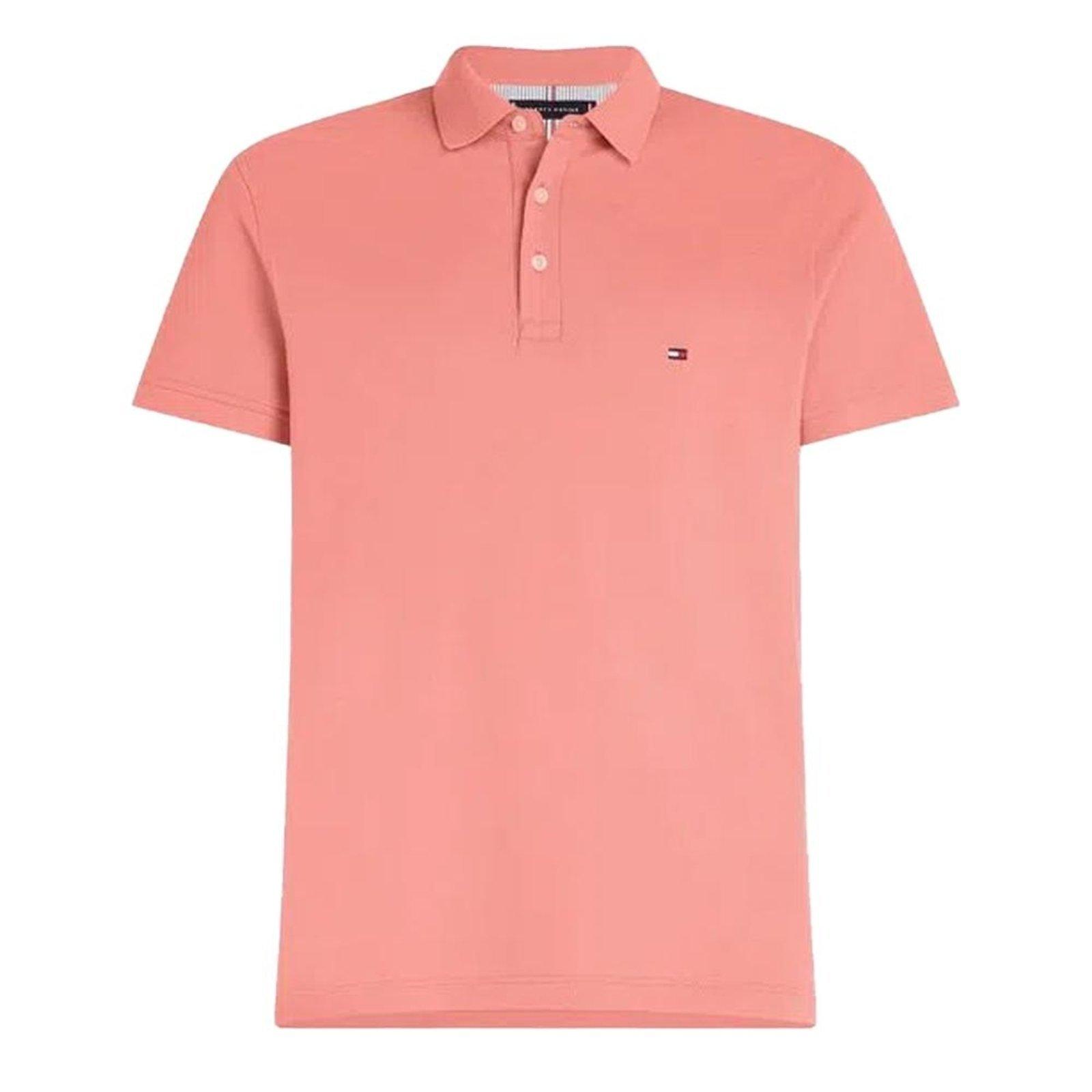 Camiseta Gola Polo Tommy Hilfiger Im 1985 Slim Laranja