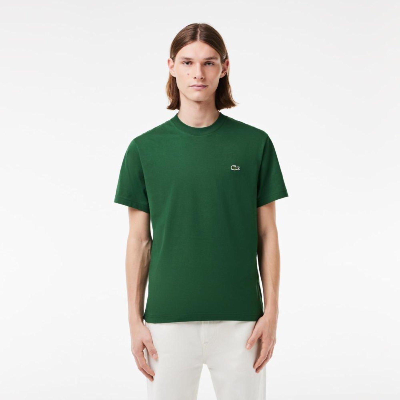 Camiseta Clássica de Algodão com Ajuste Regular Verde