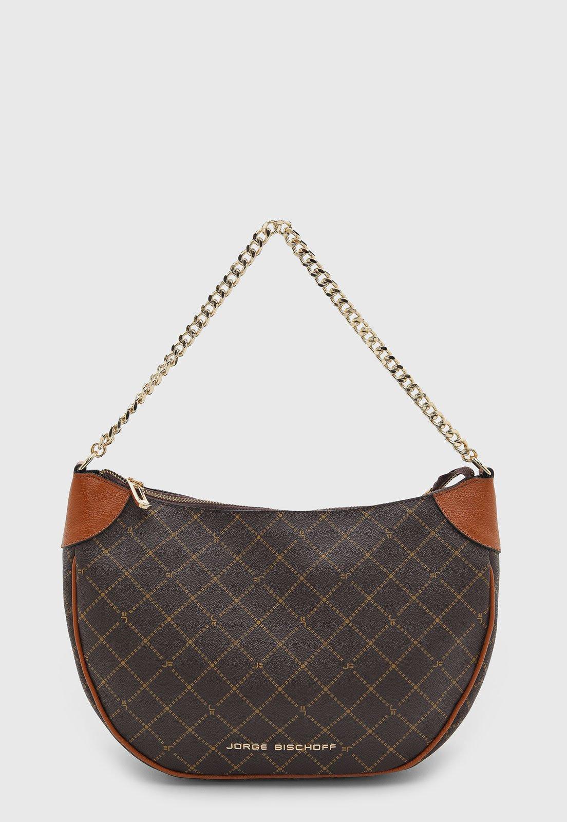 Bolsa Feminina Jorge Bischoff Couro Marrom