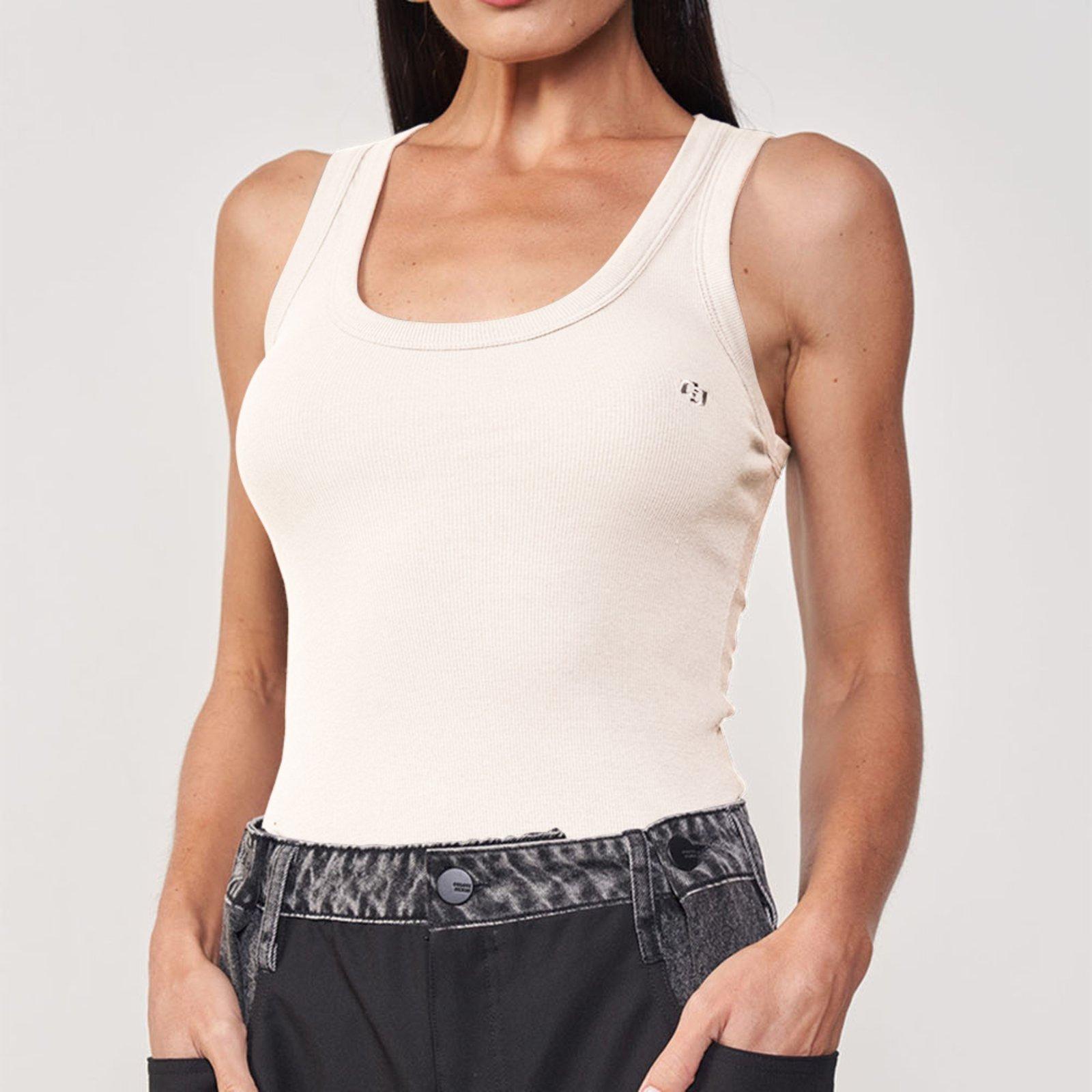 Regata Colcci Slim In25 Off White Feminino