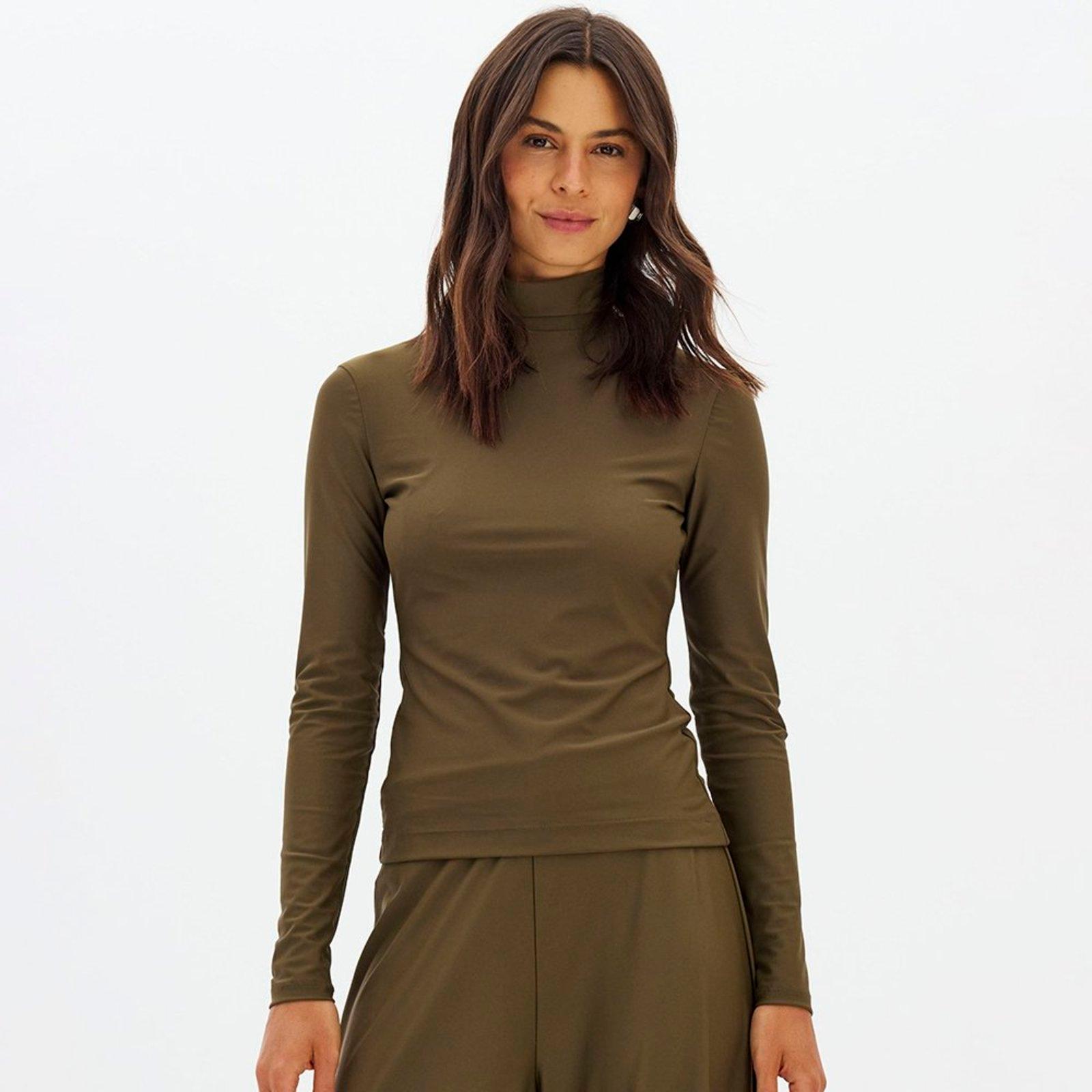 Blusa Lança Perfume Gola Alta Longa In26 Verde Feminino