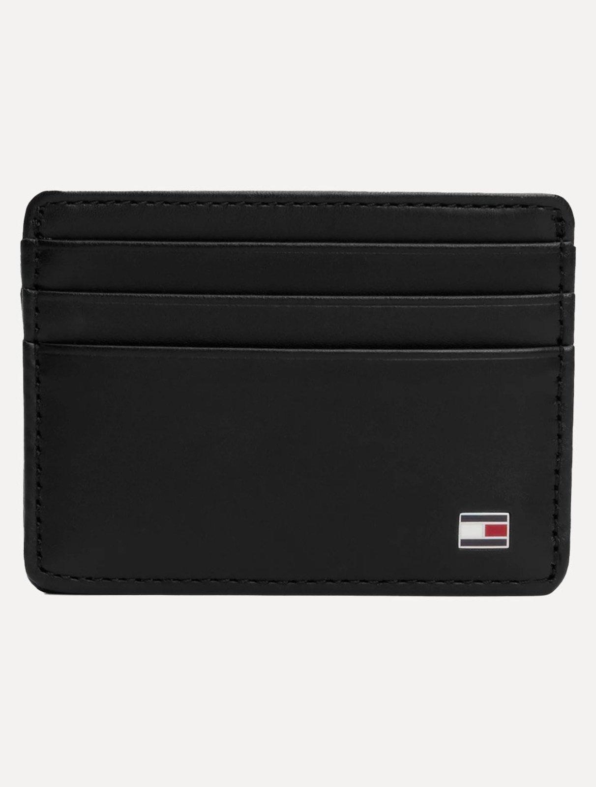 Carteira Tommy Hilfiger Porta Cartão Eton CC Holder Preta