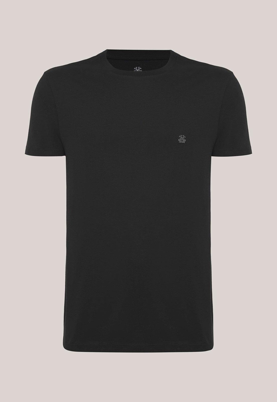 Camiseta Masculina John John Logo Preta