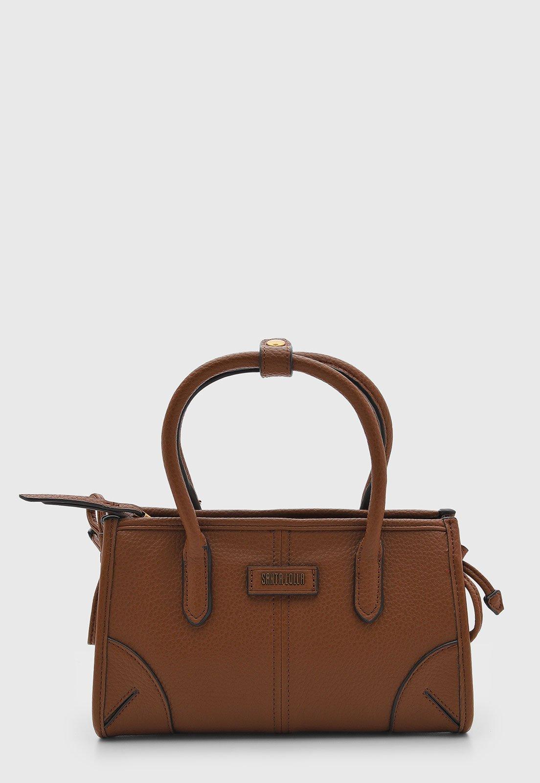 Bolsa Feminina Santa Lolla Estruturada Marrom