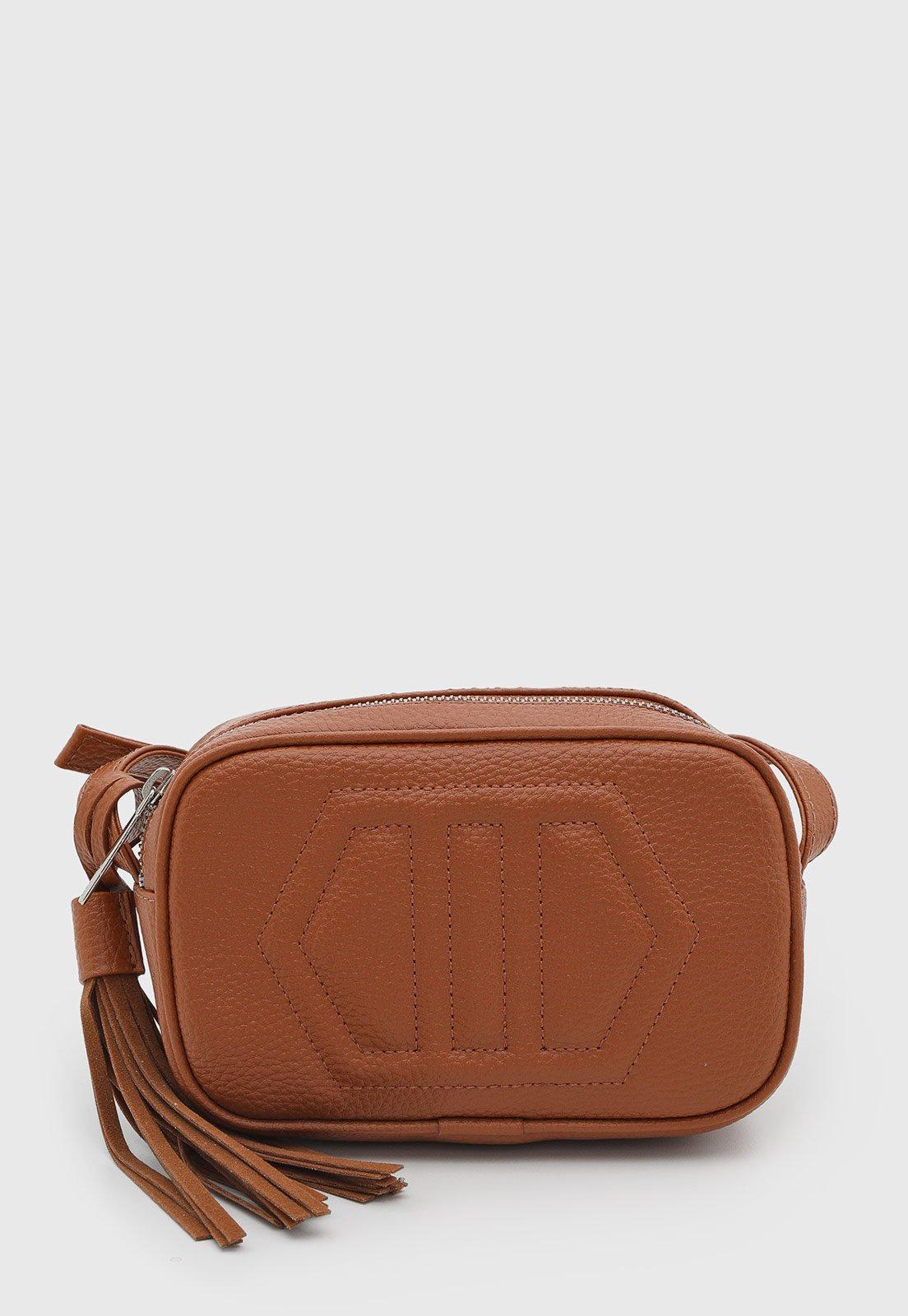 Bolsa Feminina Arezzo Pequena Com Franja Marrom