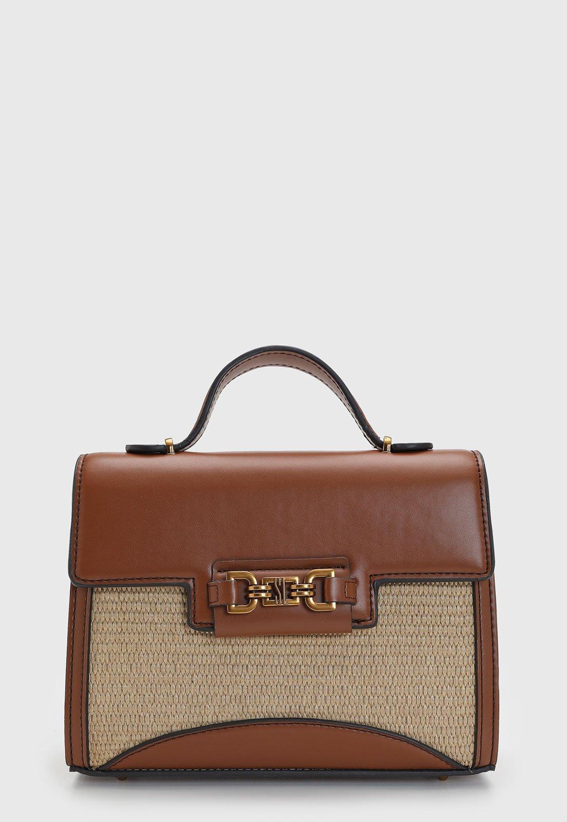 Bolsa Feminina Santa Lolla Trama Marrom