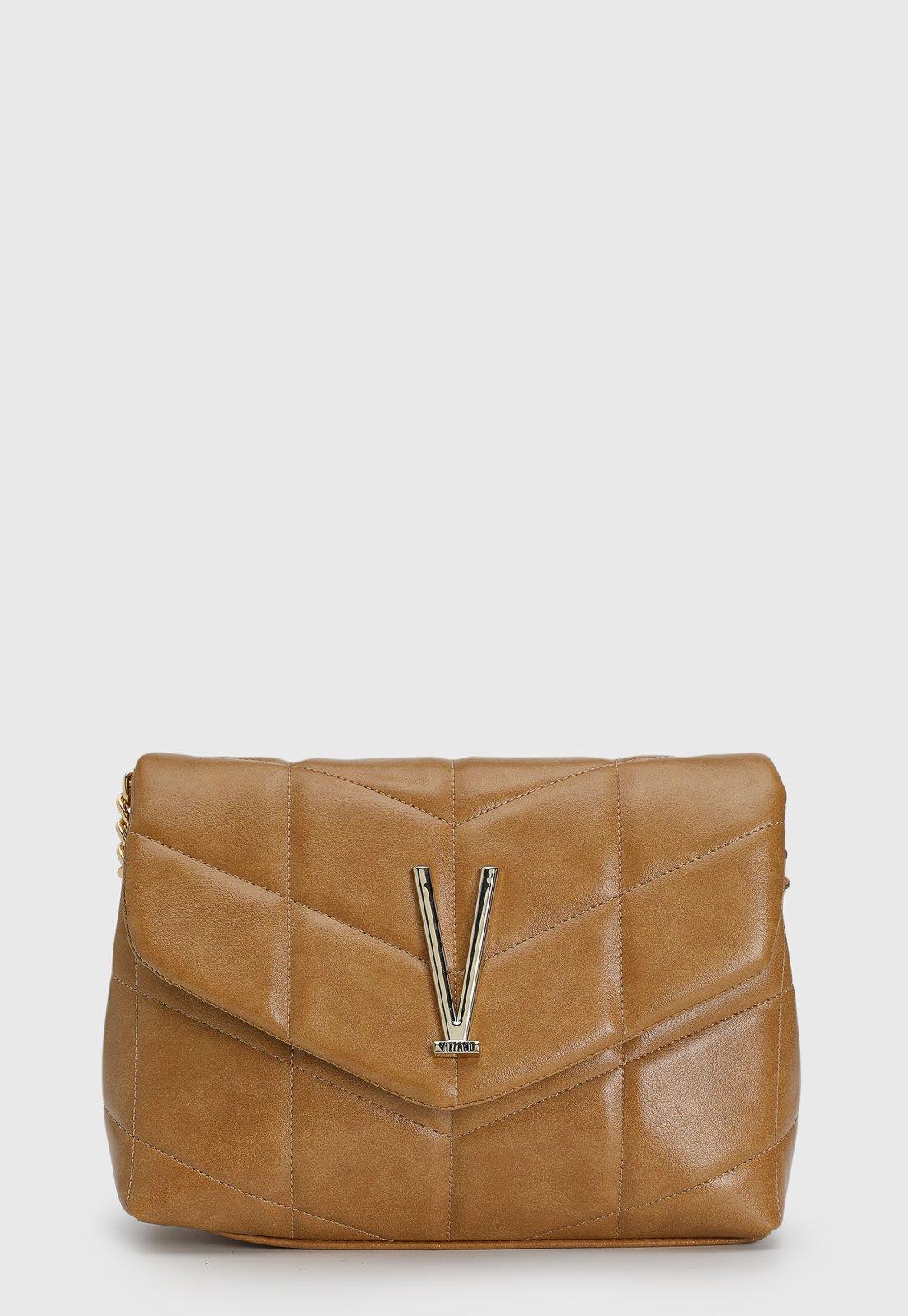 Bolsa Feminina Vizzano Média Matelassê Caramelo