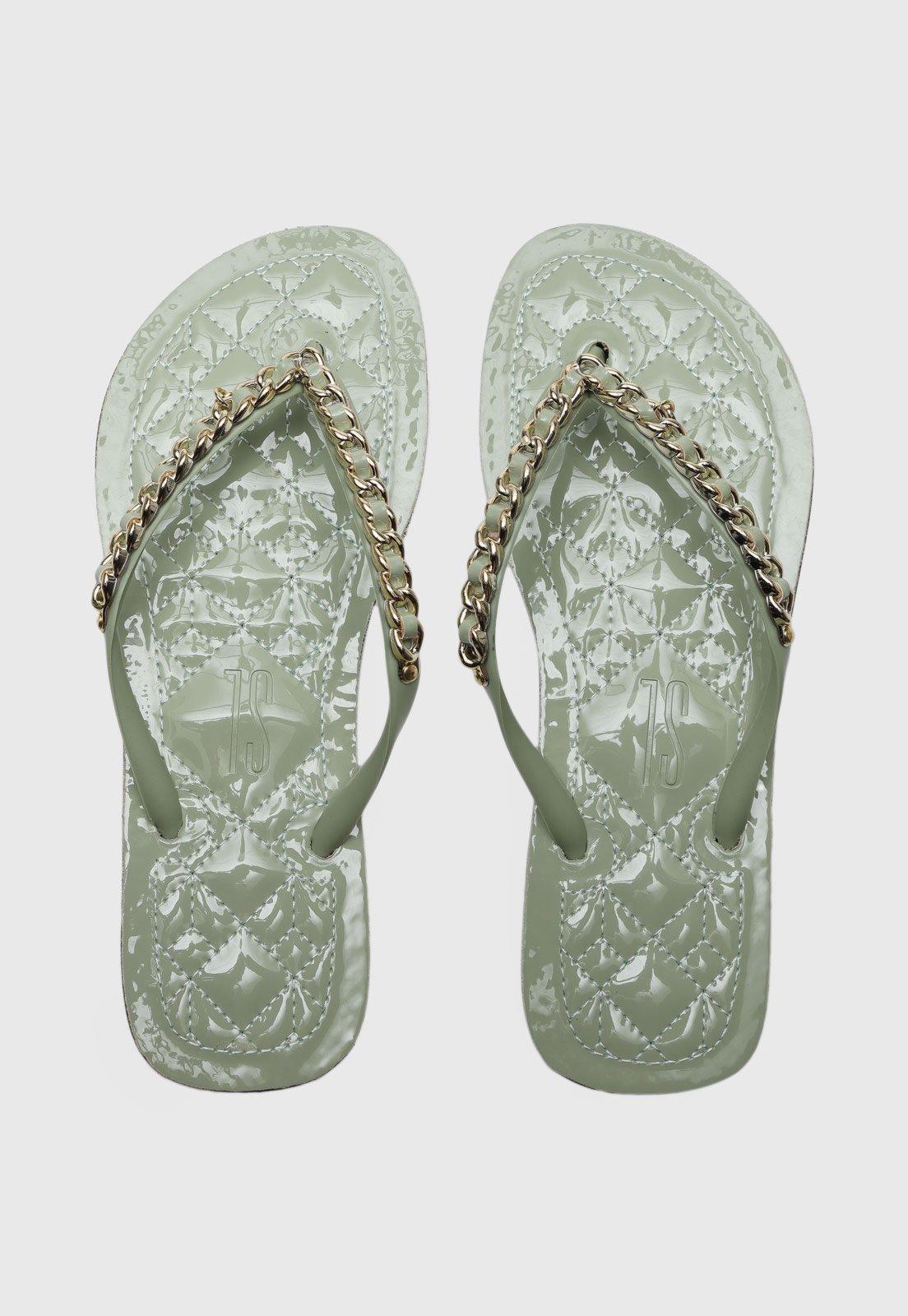 Chinelo Dedo Santa Lolla Corrente Verde