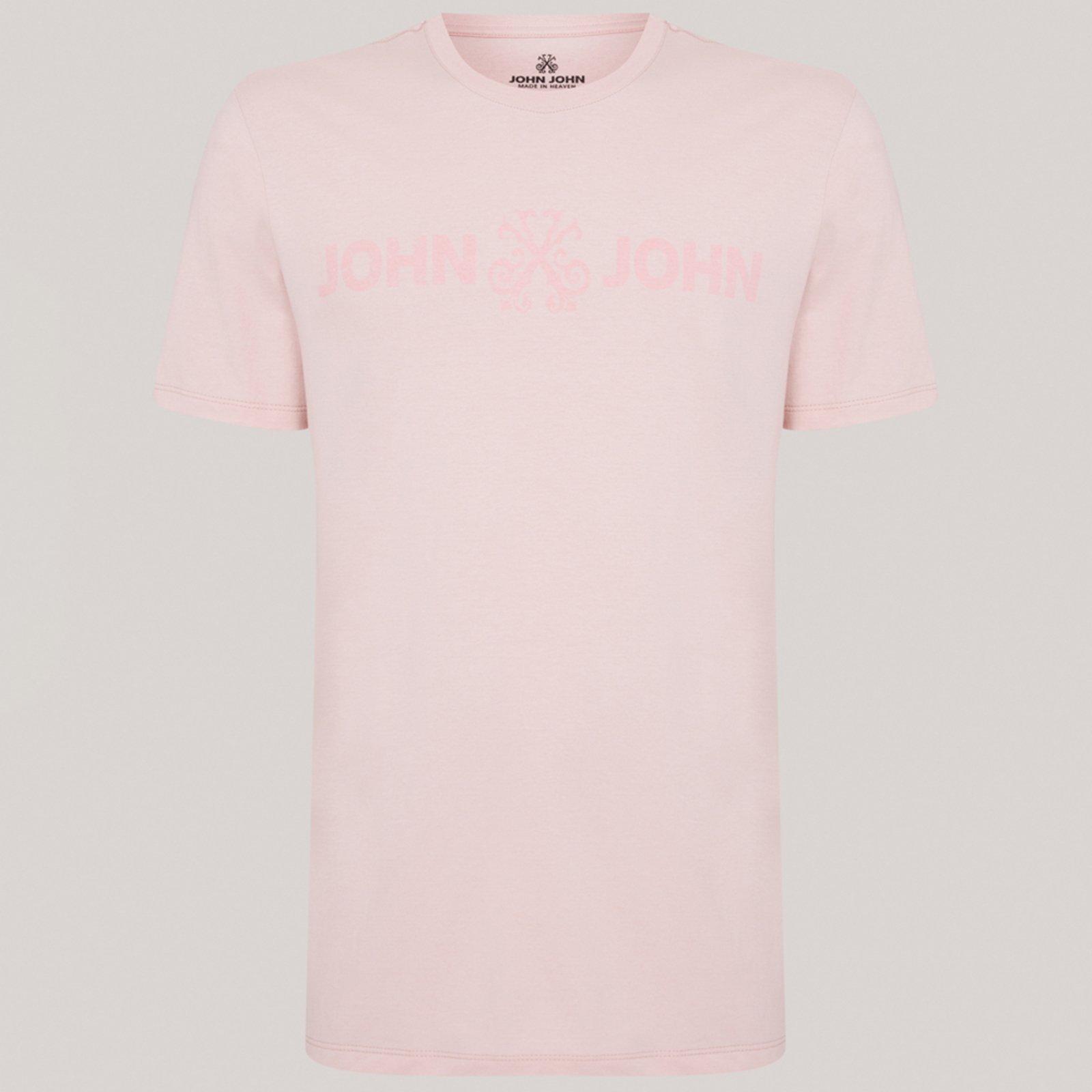 Camiseta John John Basic Ve26 Rosa Masculino