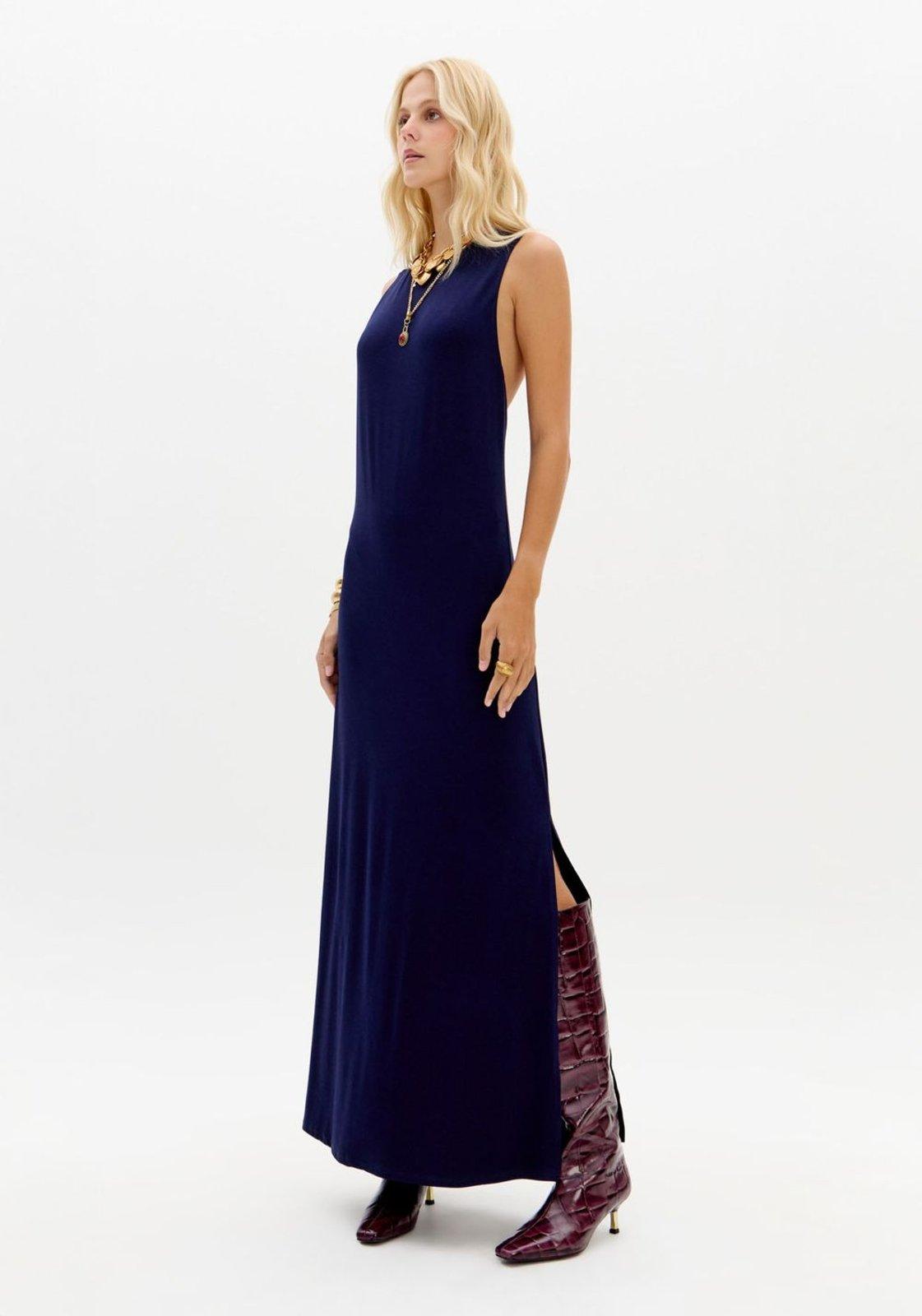 Vestido Sem Mangas Super Midi Lança Perfume