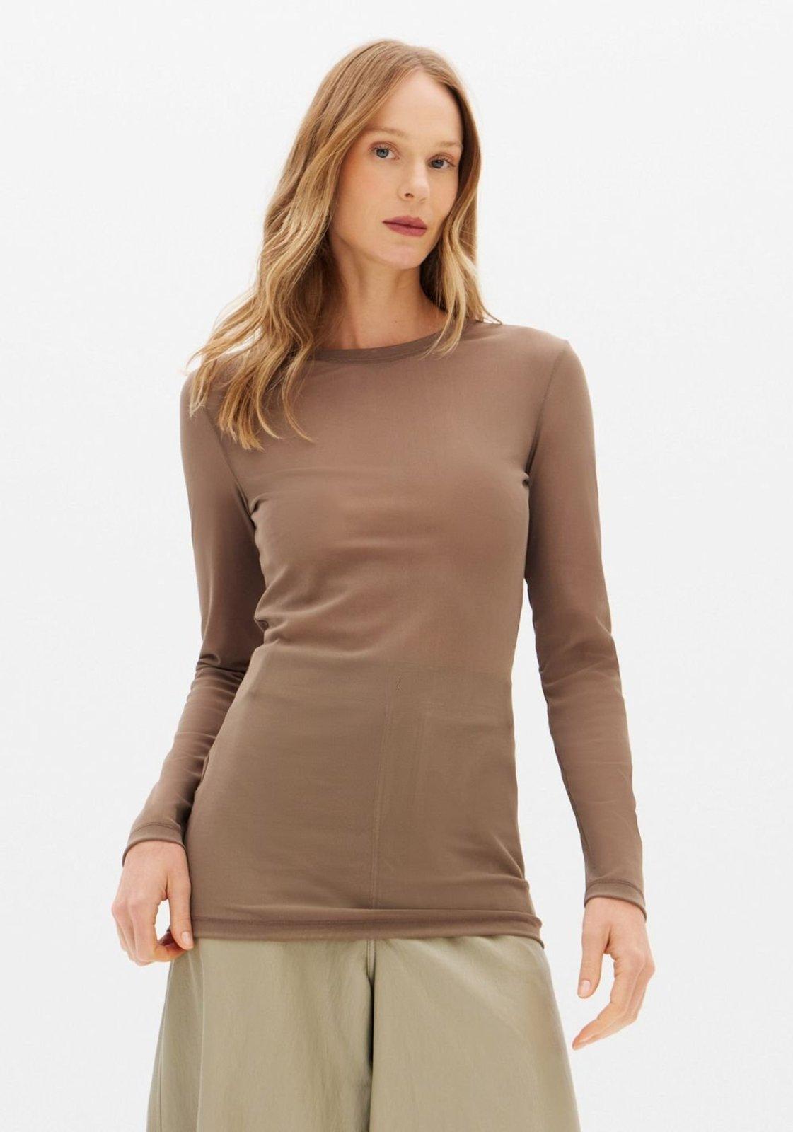 Blusa Manga Longa De Tule Lança Perfume