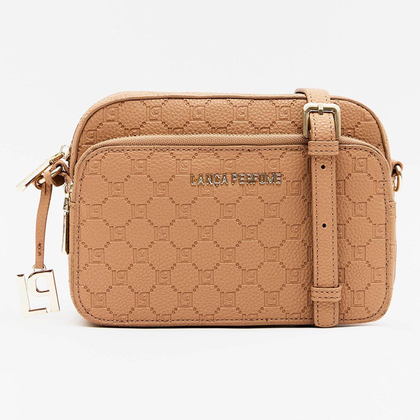 Bolsa Crossbody Lança Perfume Pingente In26 Marrom Feminino