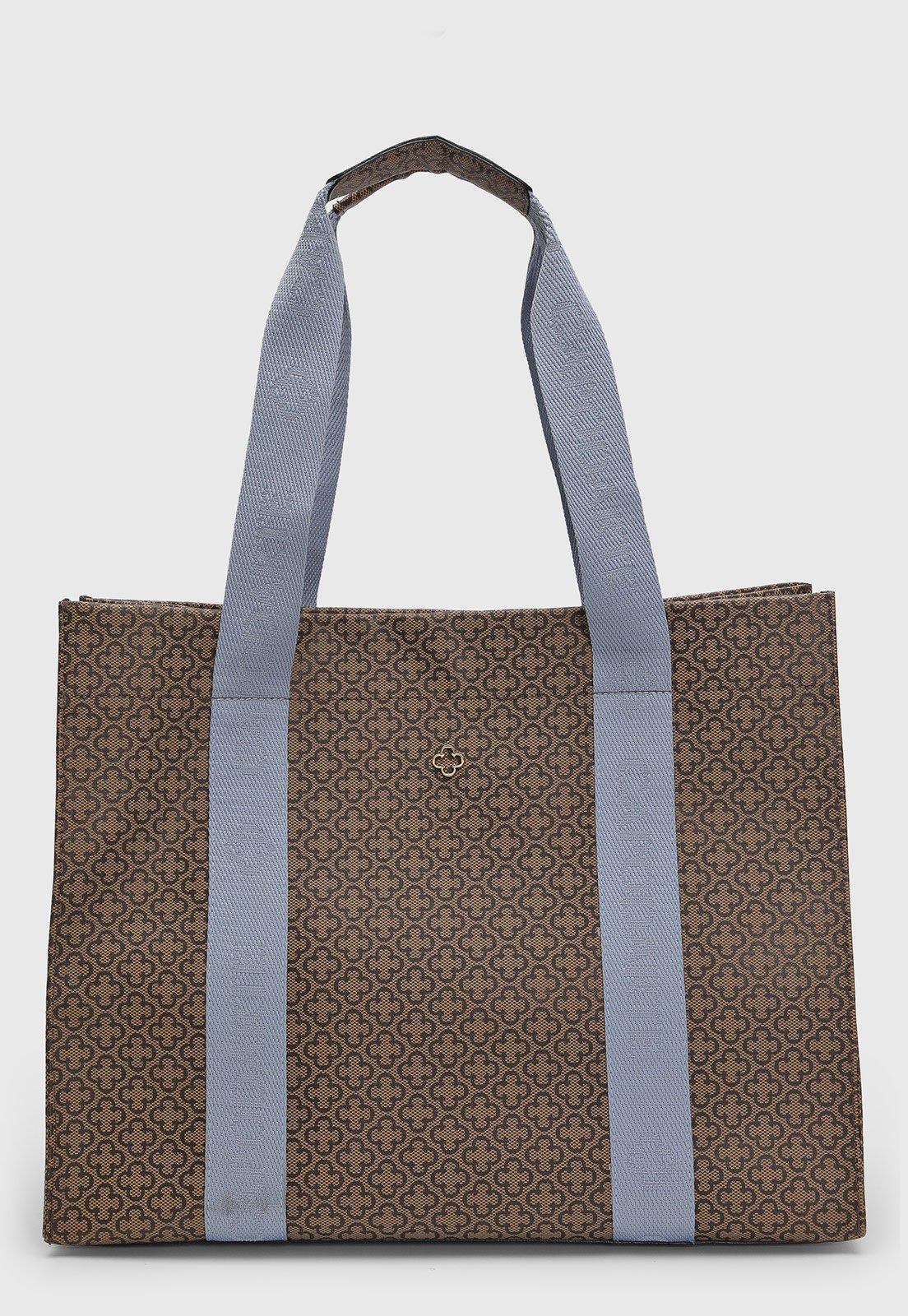 Bolsa Feminina Capodarte Monograma Marrom
