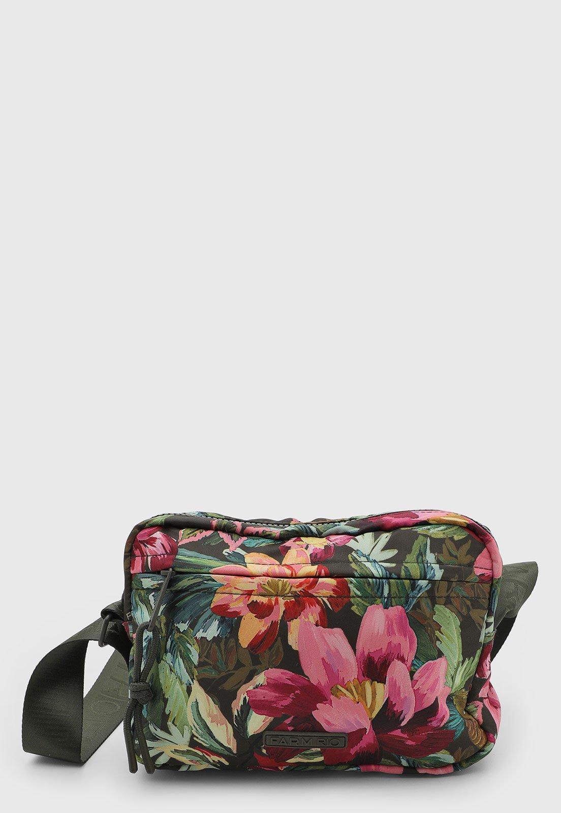 Bolsa Feminina FARM Estampa Floral Verde