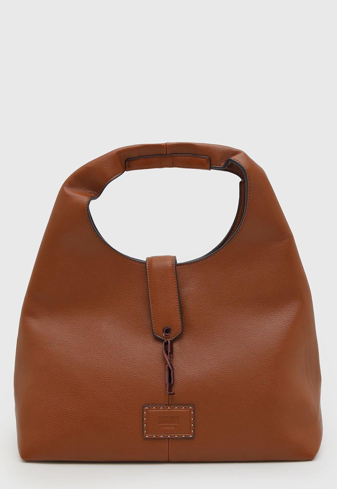 Bolsa Feminina Santa Lolla Grande Estruturada Marrom