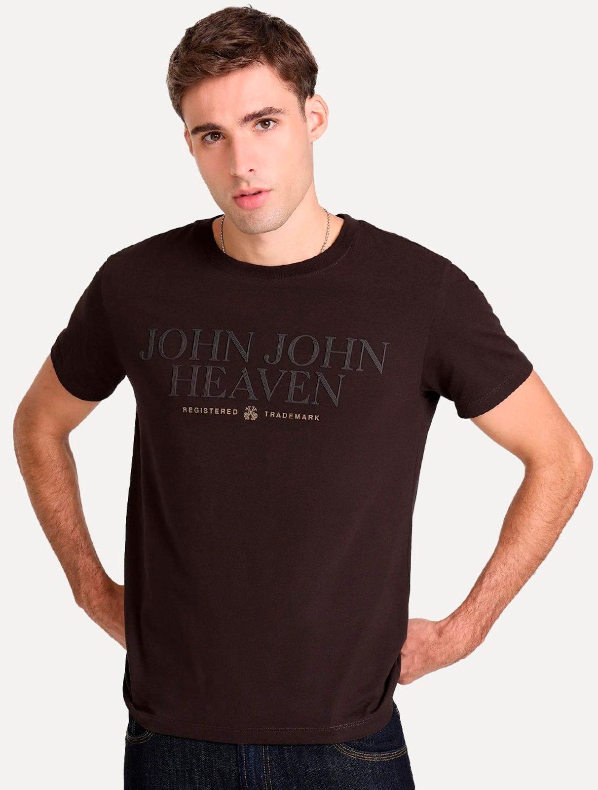 Camiseta John John Masculina Slim Fit Shape Marrom