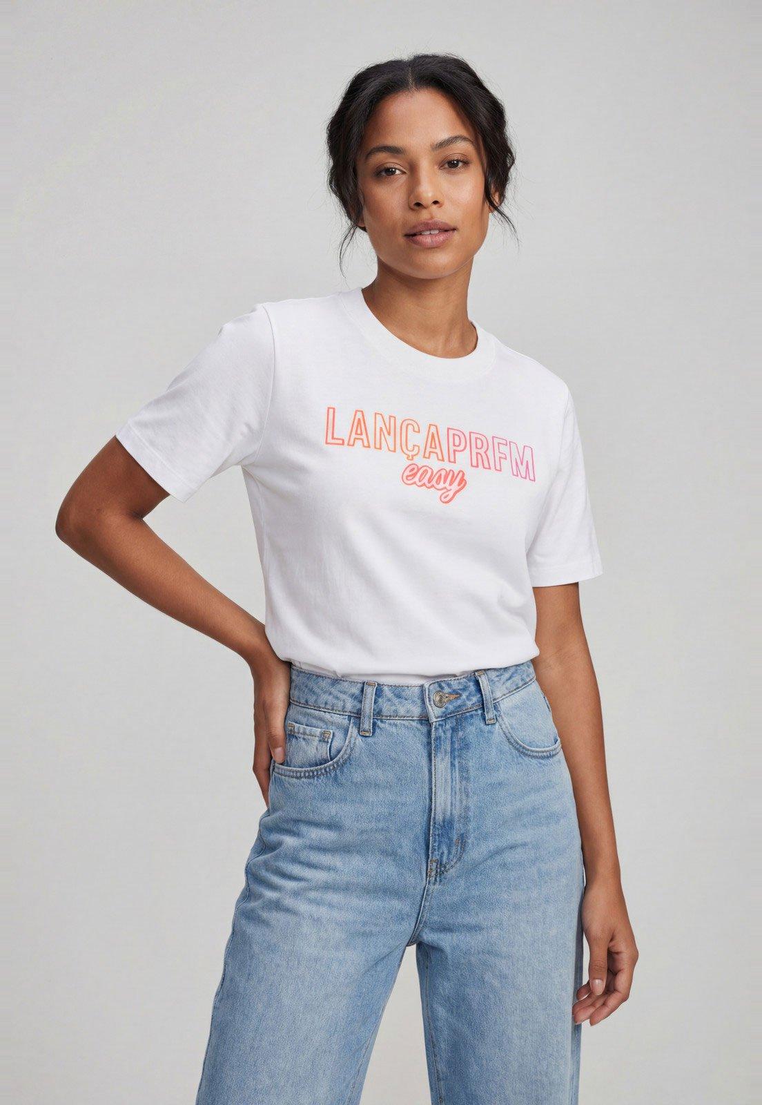 Camiseta Feminina Lança Perfume Estampa Easy Branca