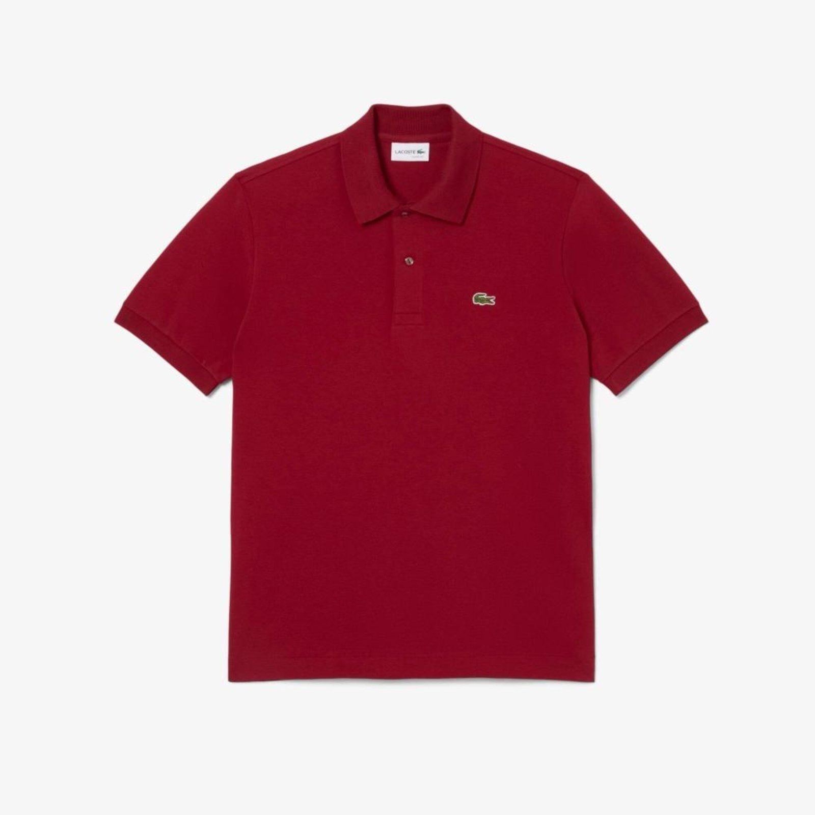 Camisa Polo L.12.12 Light Piqué Ajuste Clássico Bordô