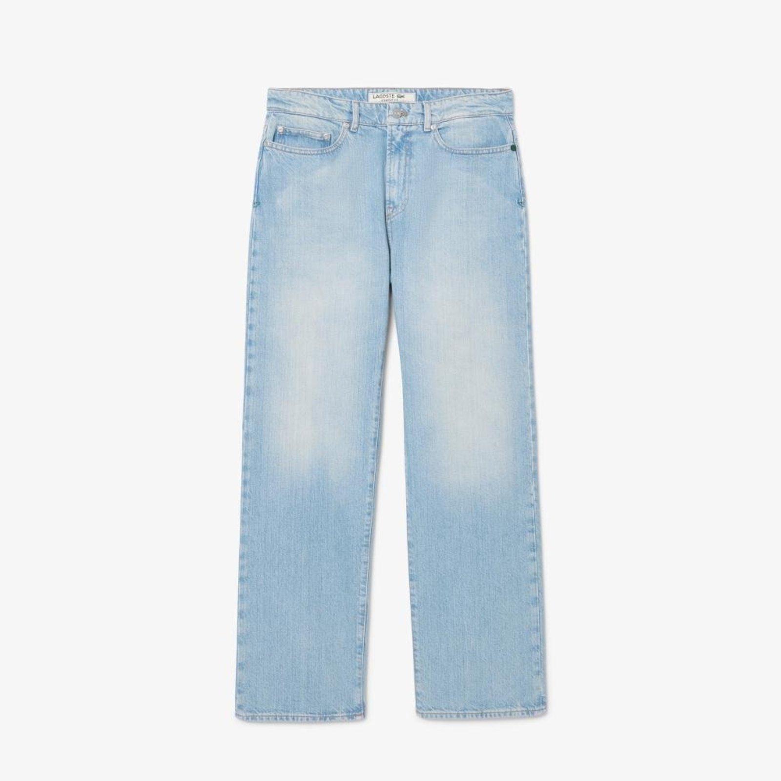 Calça jeans Indigo de corte reto com 5 bolsos Azul - 38 Azul