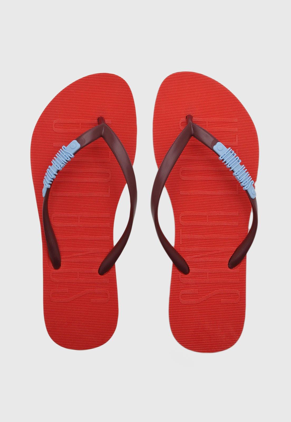 Chinelo Feminino Santa Lolla Logo Vermelho