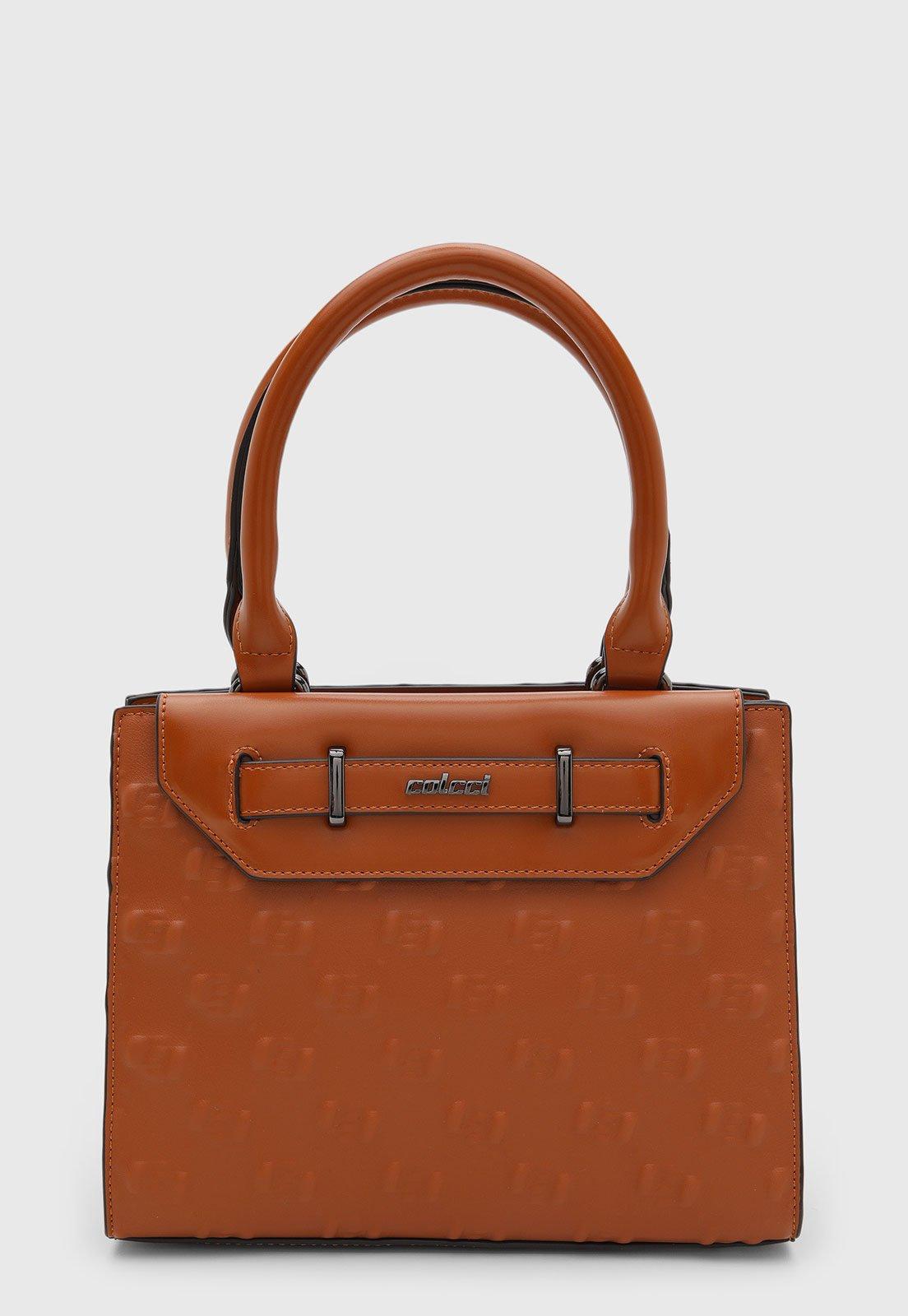 Bolsa Feminina Colcci Estruturada Alça Opcional Caramelo