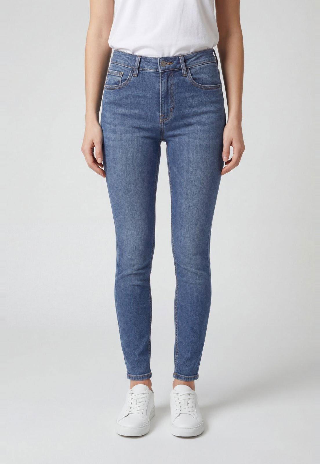 Calça Feminina Lança Perfume Vesta Skinny Ankle Super Alta Azul