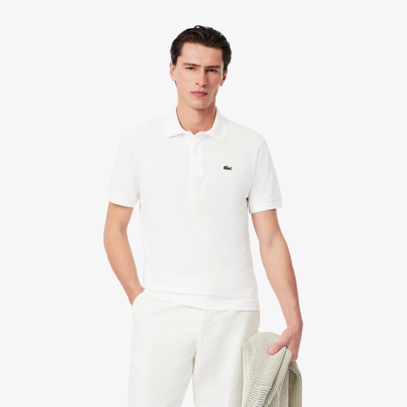 Camisa Polo Lacoste L.12.12 LIGHT Piqué, ajuste clássico Branco
