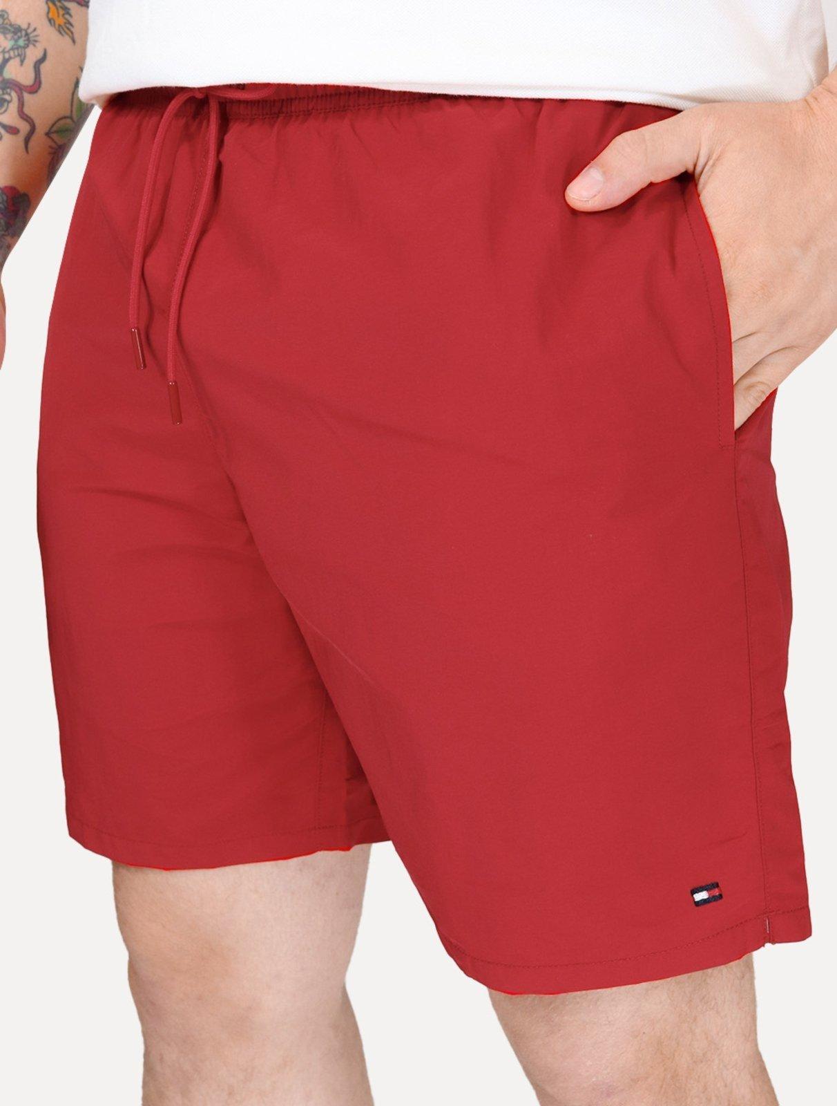 Short Tommy Hilfiger Masculino Regular Fit Medium Drawstring Vermelho