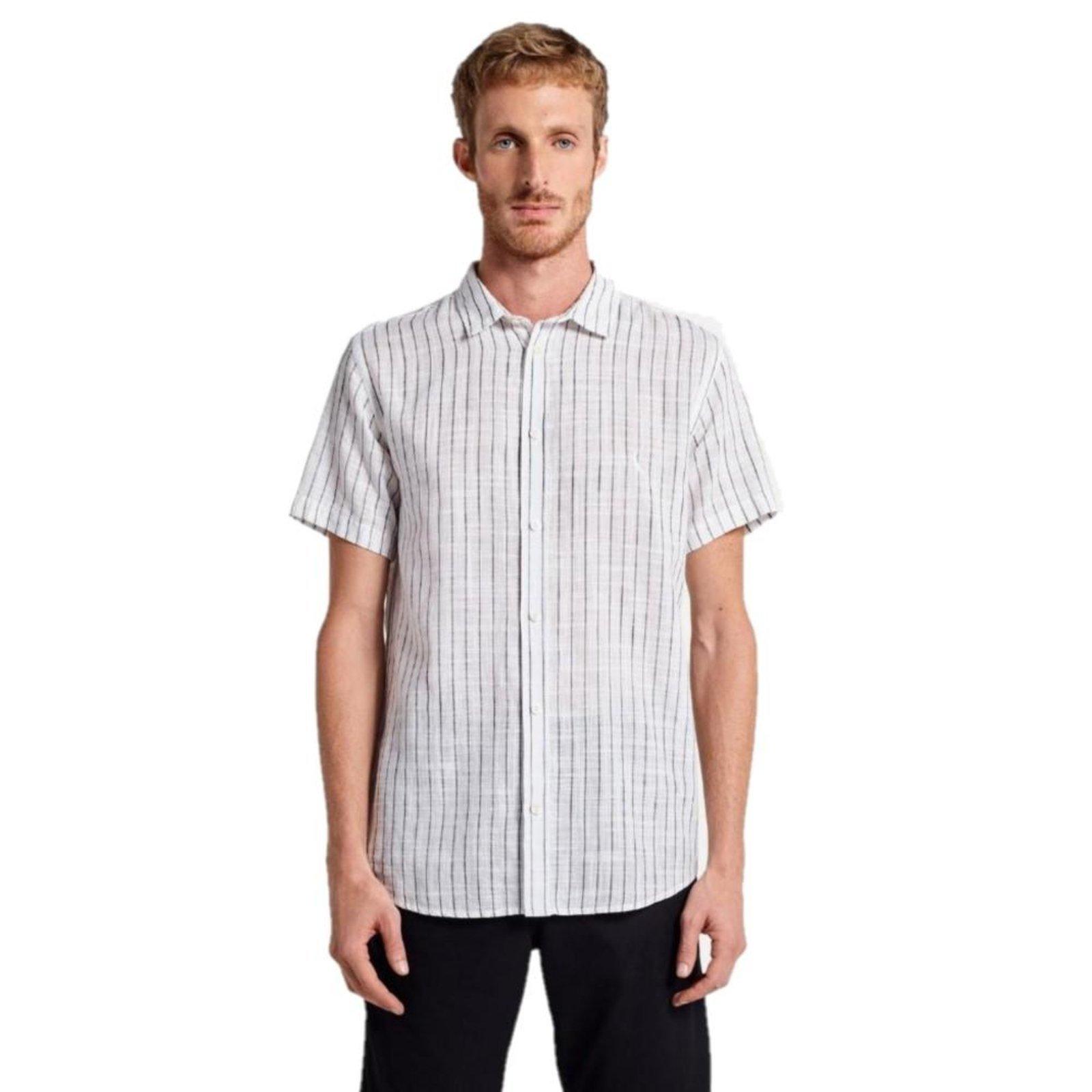 Camisa Manga Curta Linho Sun Reserva Branco