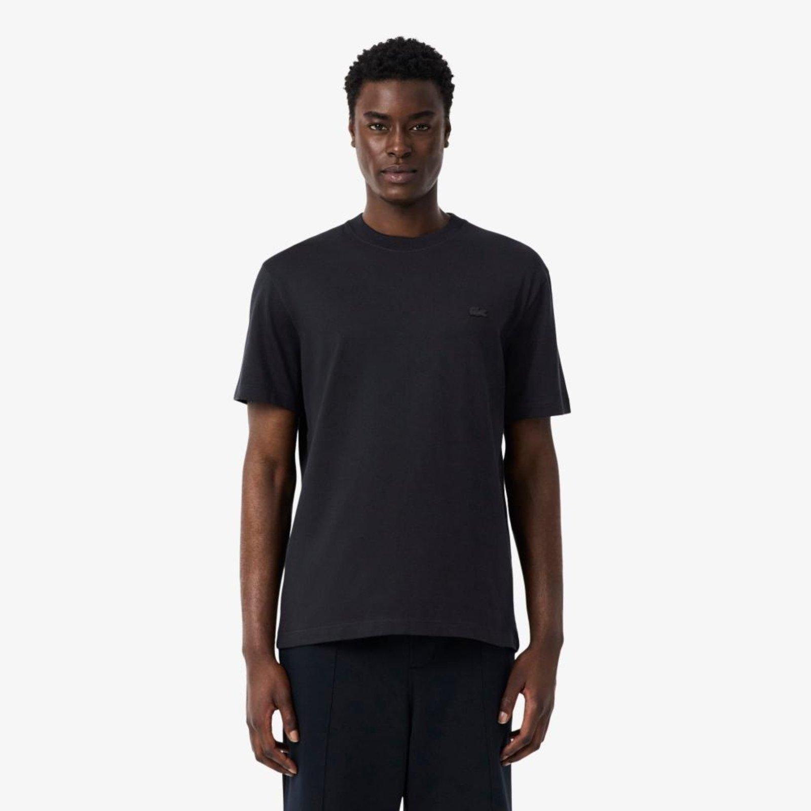 Camiseta em malha estampada Preto