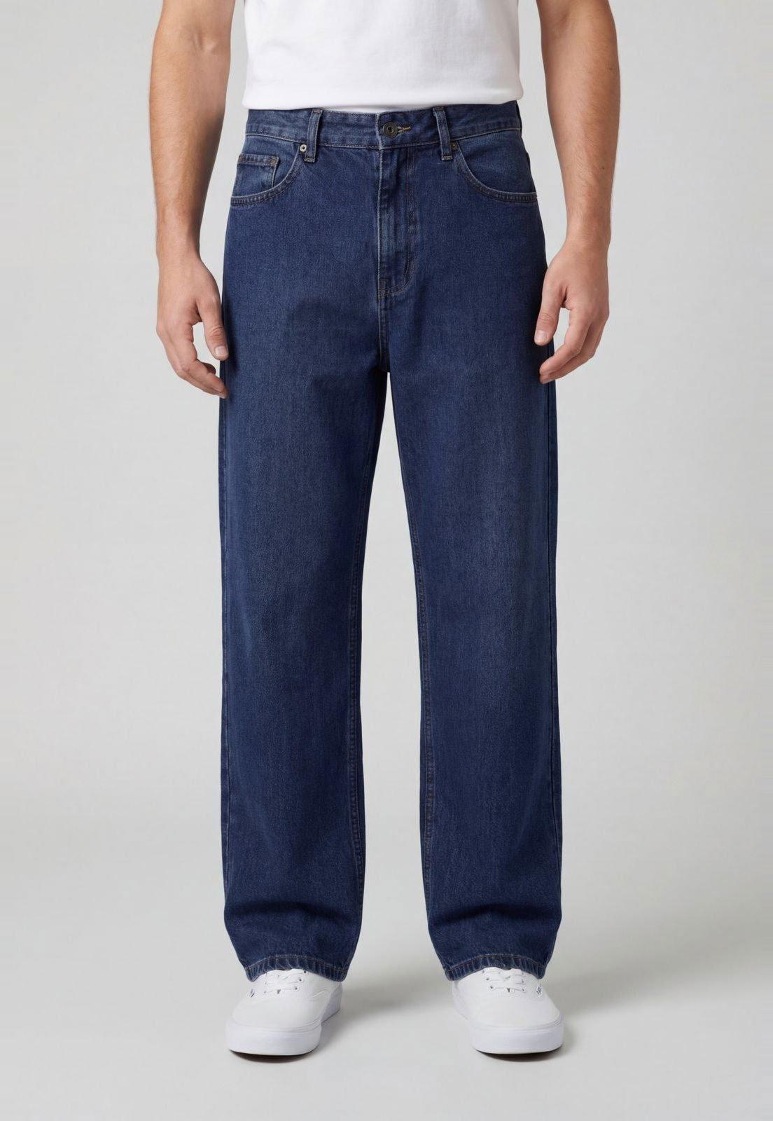 Calça Masculina John John Jeans Cintura Média Azul Escuro