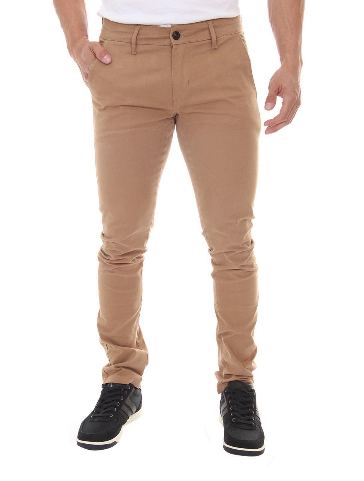 Calça Tommy Hilfiger Masculina de Sarja Brooklyn Caqui