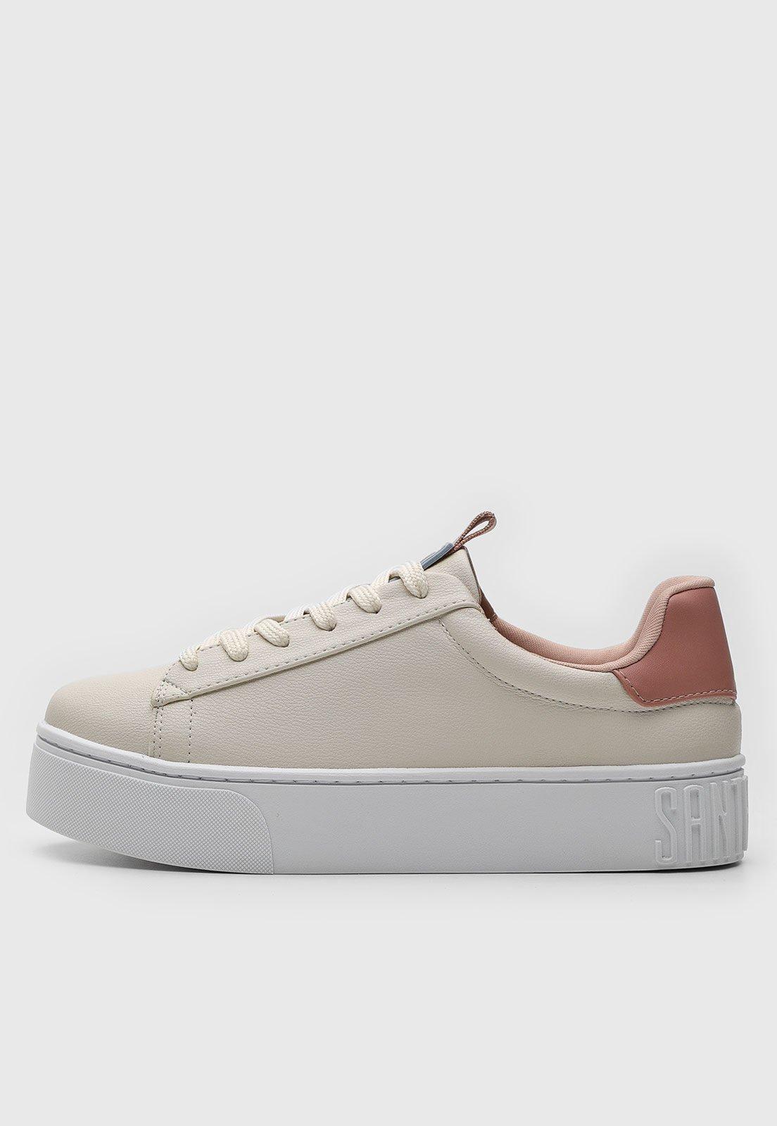 Tênis Santa Lolla Com Cadarço Off-White