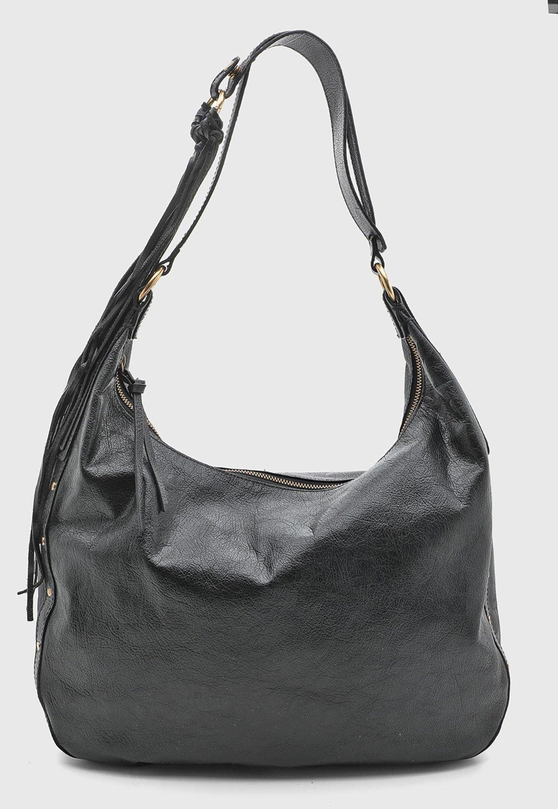 Bolsa Feminina Arezzo Alça Trançada Preta