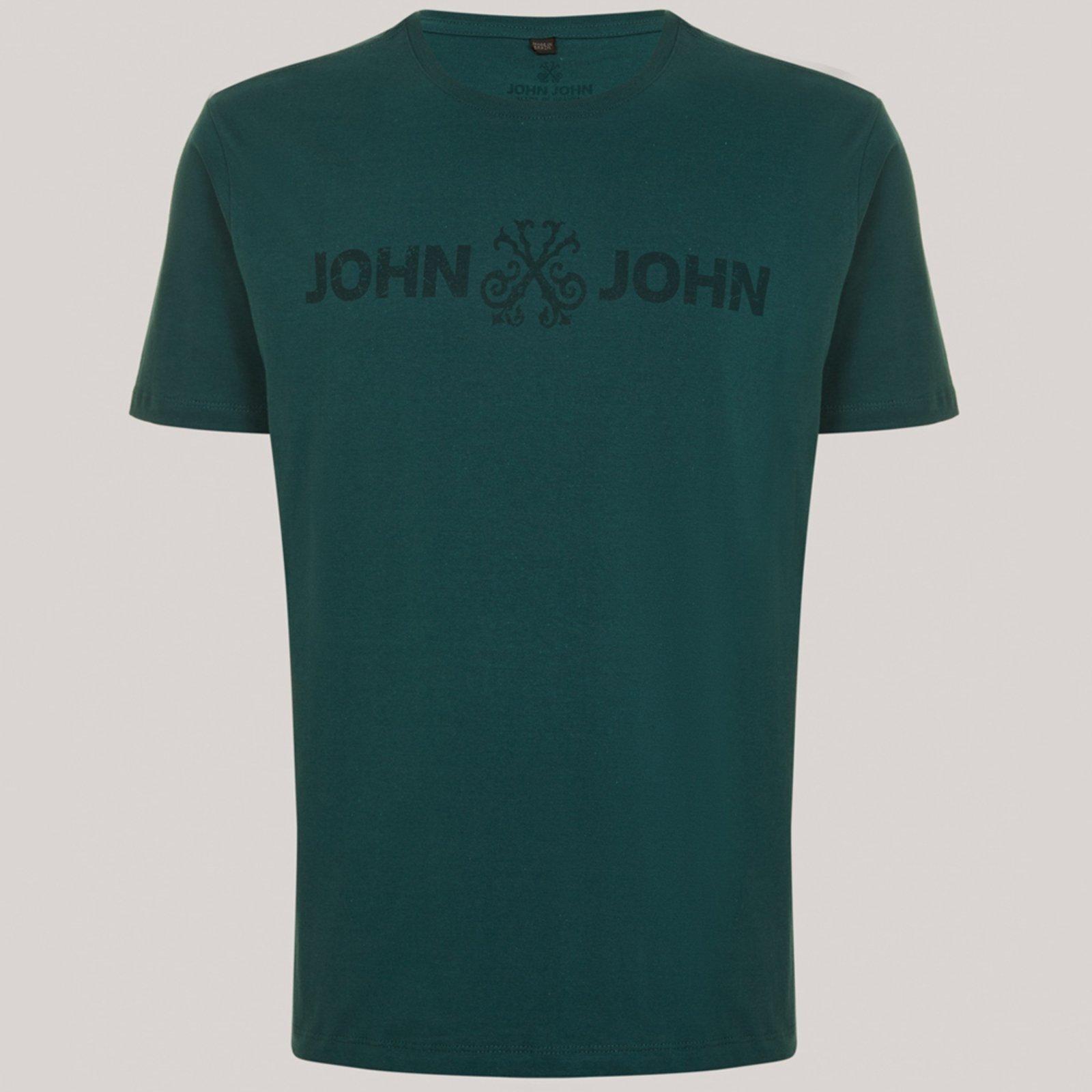 Camiseta John John Regular Basic In25 Verde Masculino