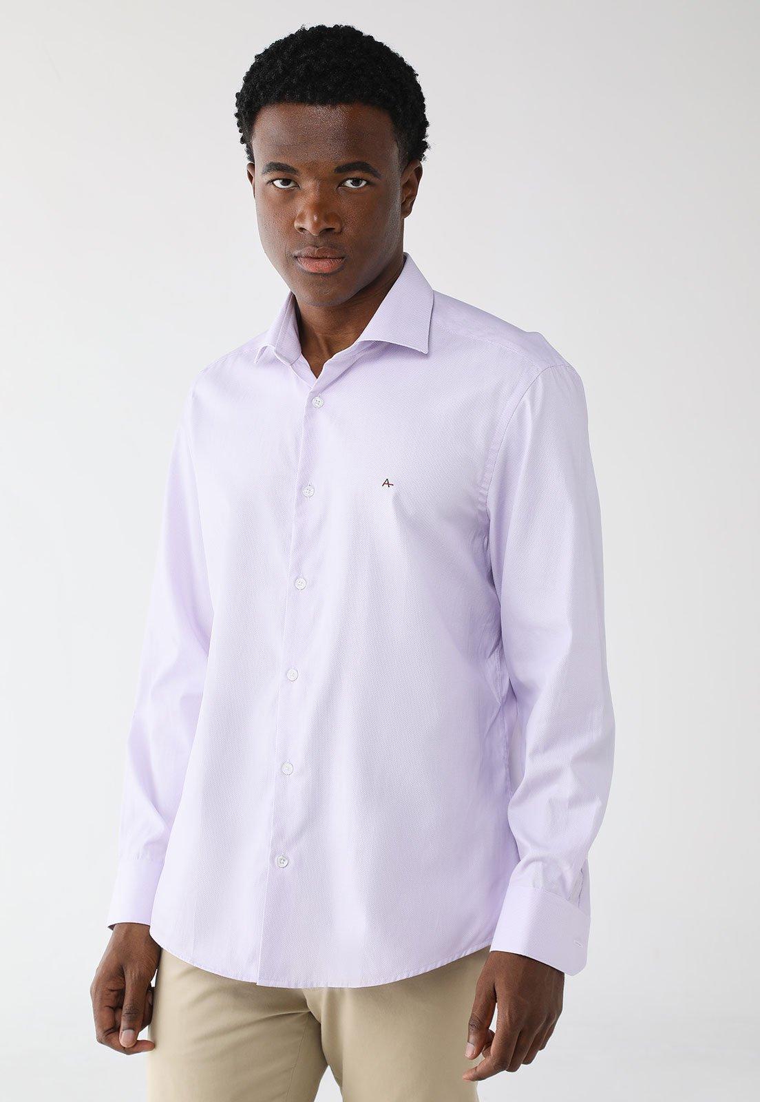 Camisa Aramis Reta Logo Lilás