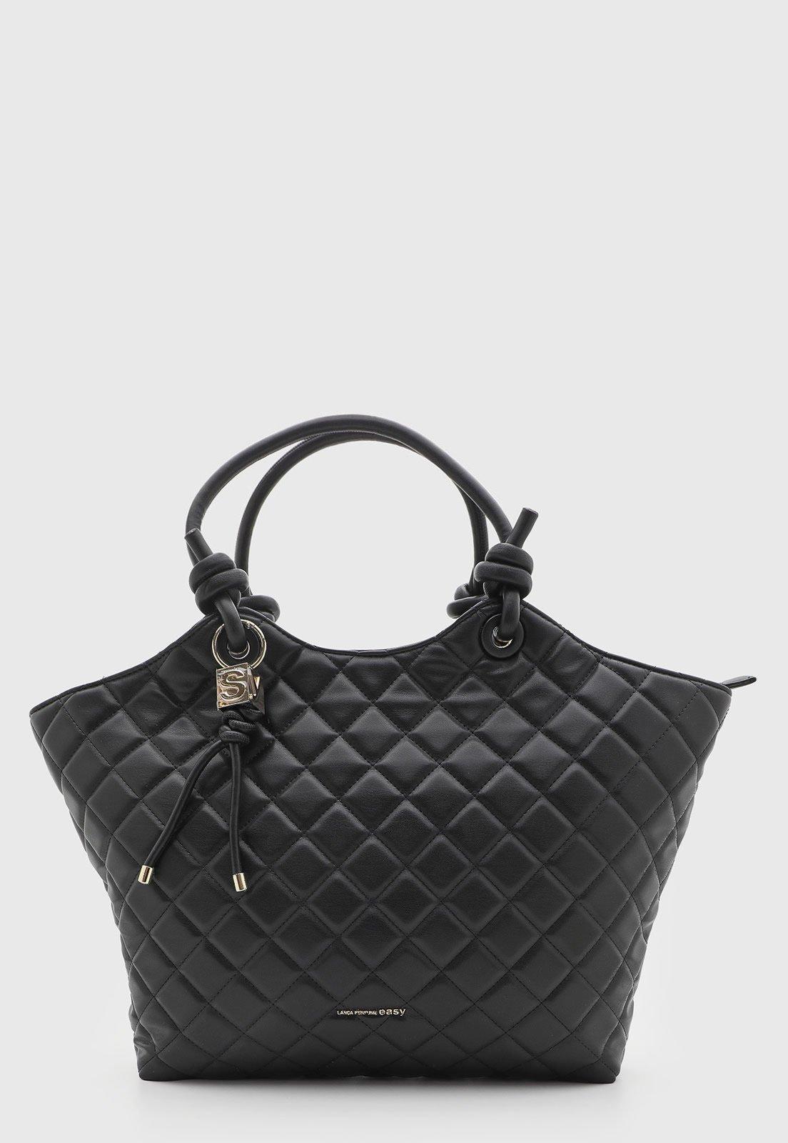 Bolsa Feminina Lança Perfume Matelassê Preta