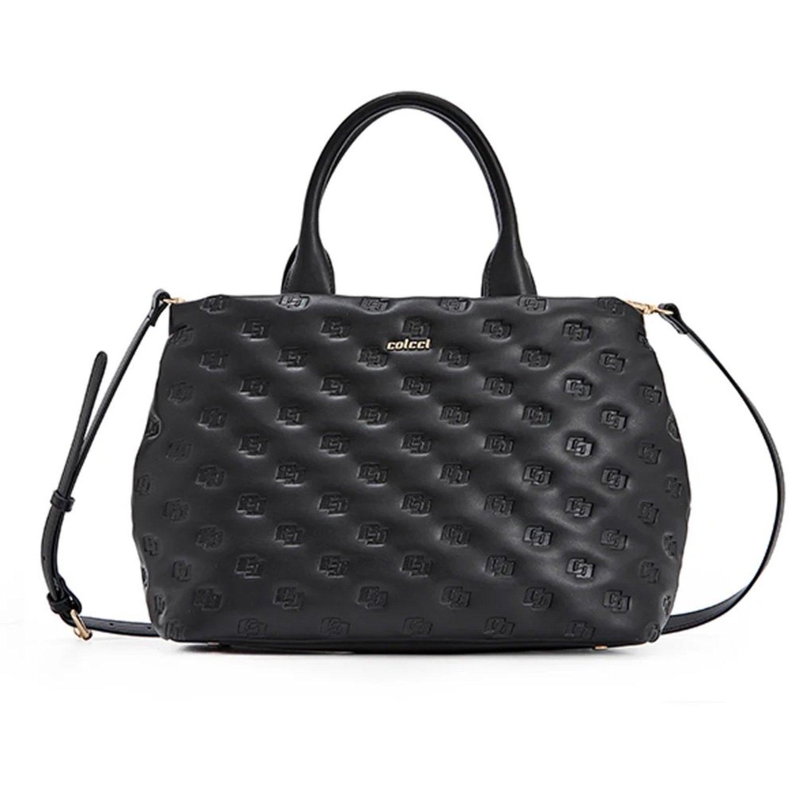 Bolsa Shopping Colcci Texture Pr25 Preto Feminino