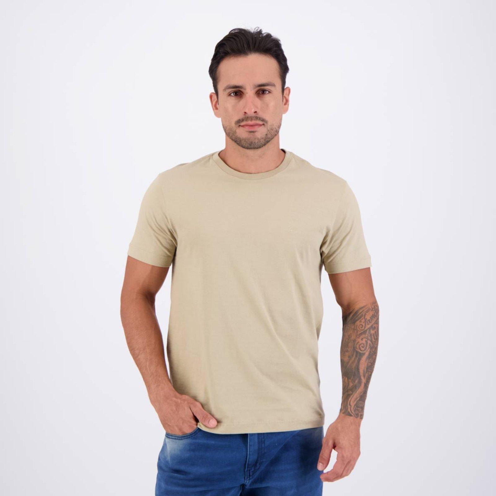 Camiseta Aramis Basica Logo Surton Bege