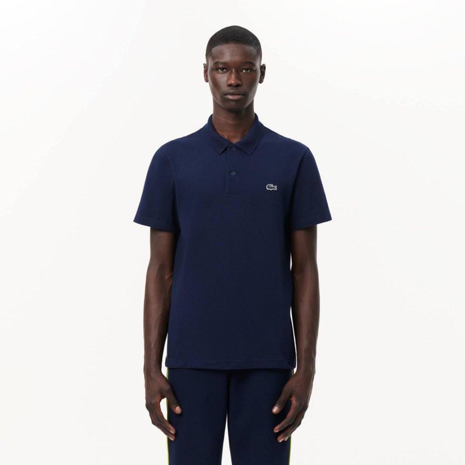 Camisa polo Lacoste de algodão misto de caimento regular Azul