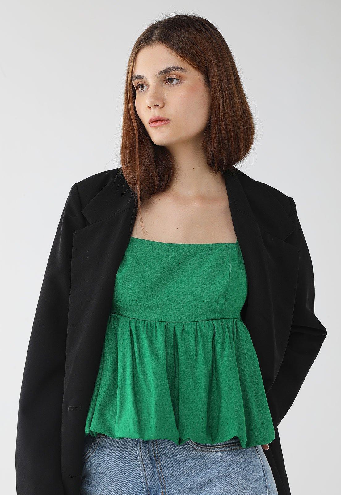 Blusa Feminina Colcci Alças Finas Verde