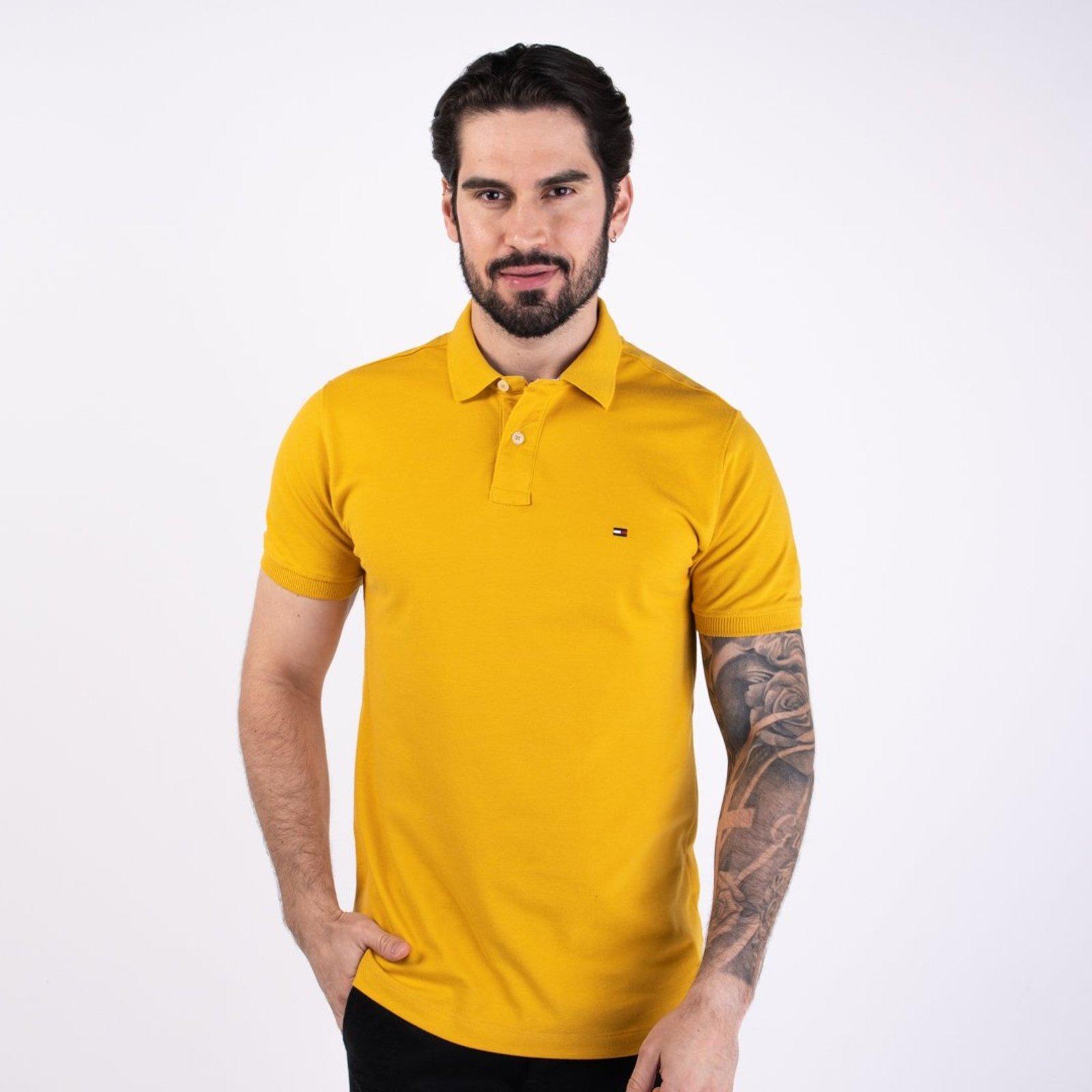 Camisa Polo Tommy Hilfiger Mostarda