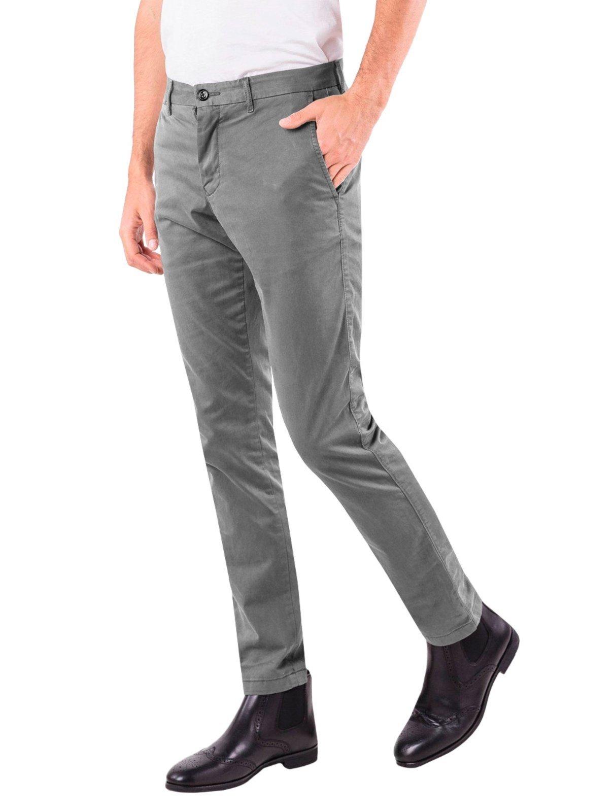 Calça Tommy Hilfiger Masculina de Sarja Brooklyn Cinza