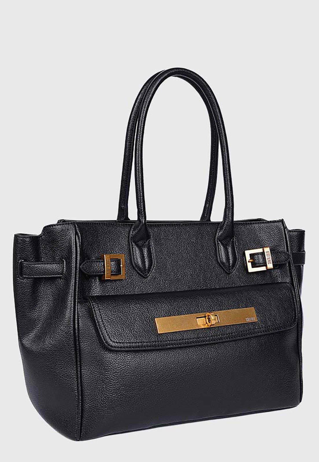 Bolsa Feminina Santa Lolla Estruturada Preta