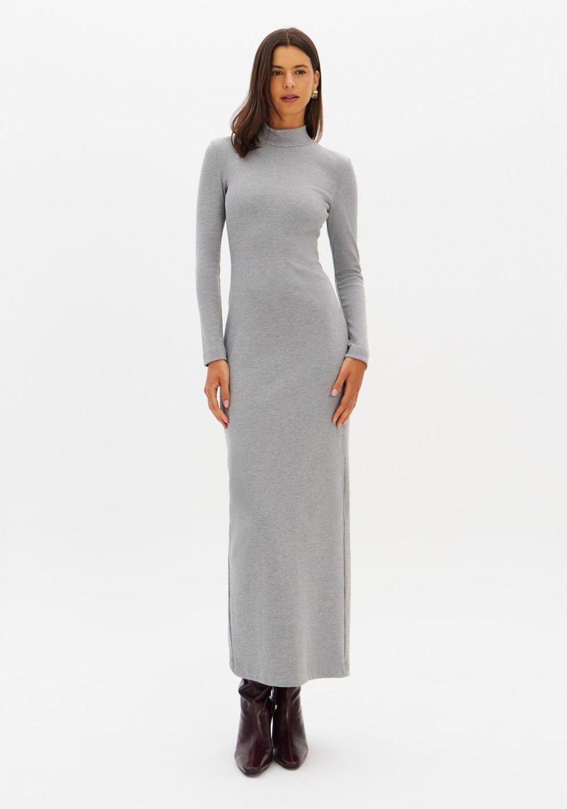 Vestido Super Midi Gola Alta Lança Perfume