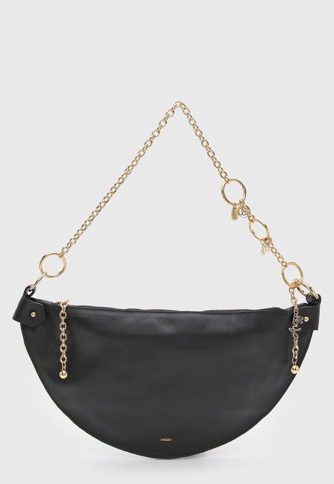 Bolsa Feminina Arezzo Alça Corrente Preta