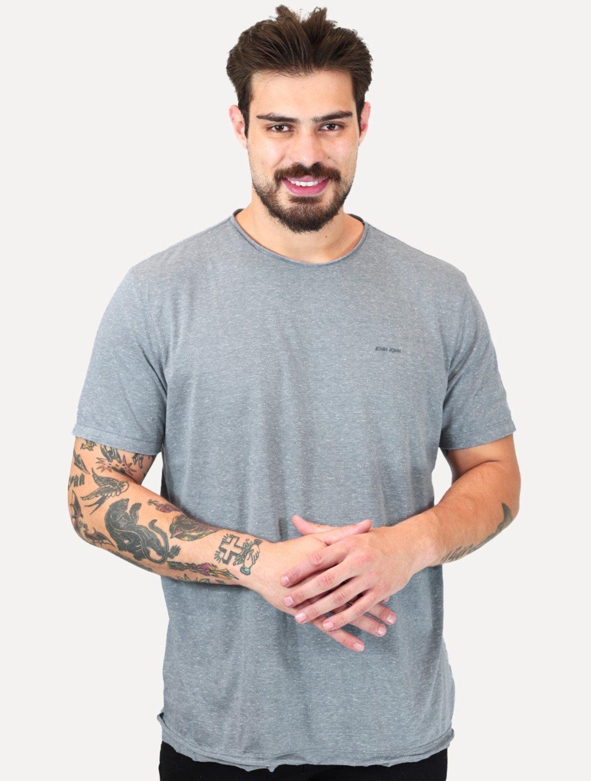 Camiseta John John Masculina Regular Single Basic Azul