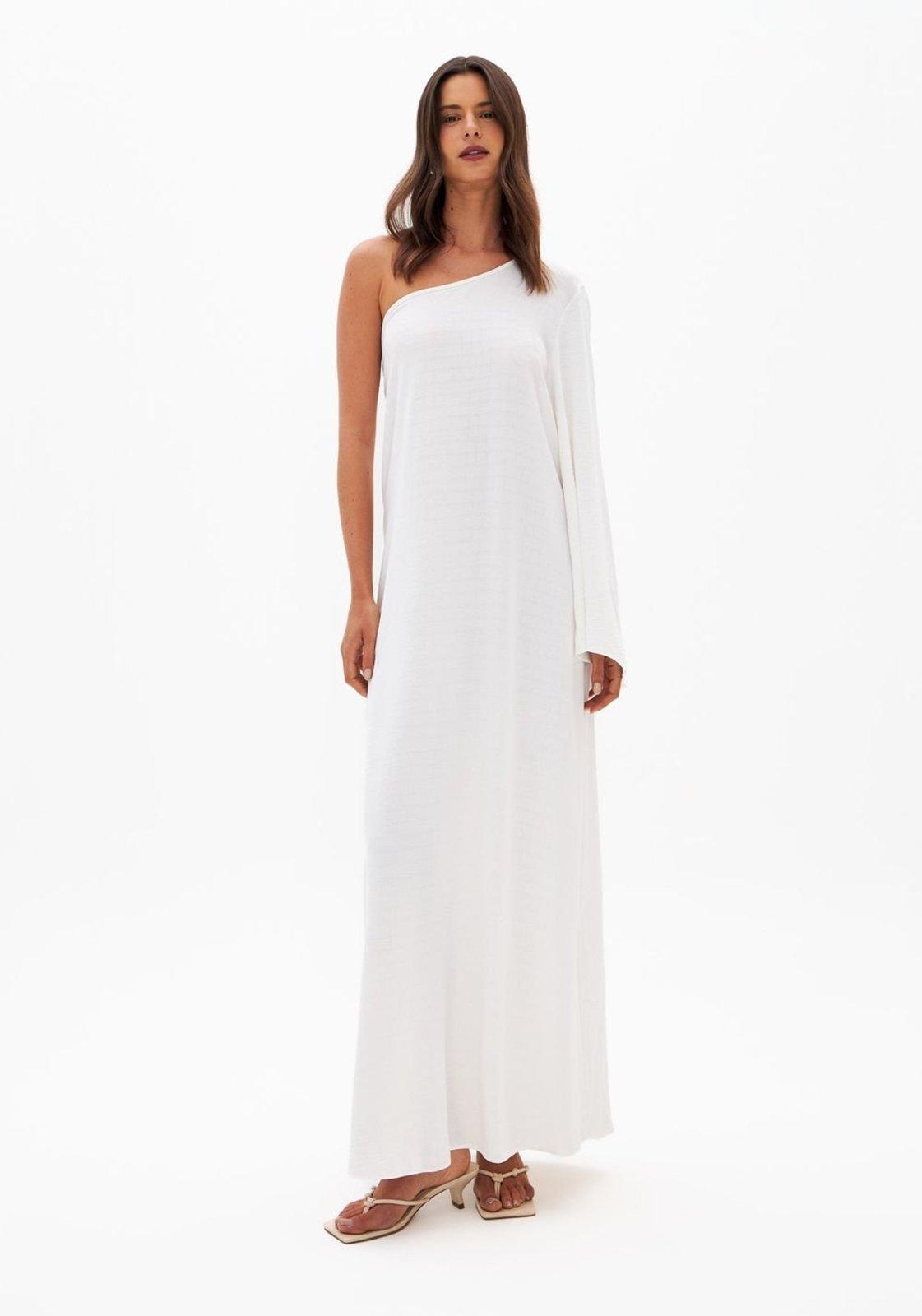 Vestido Super Midi Ombro Único Lança Perfume