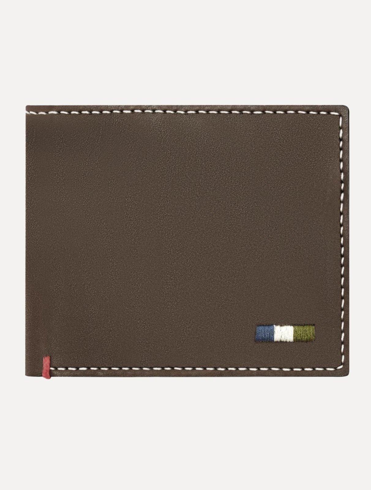 Carteira Reserva Masculina Couro Parma Marrom Escuro